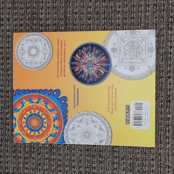 Adult Coloring Book color yourself calm a mindfulness Coloring book Mandalas - Picture 5 of 5